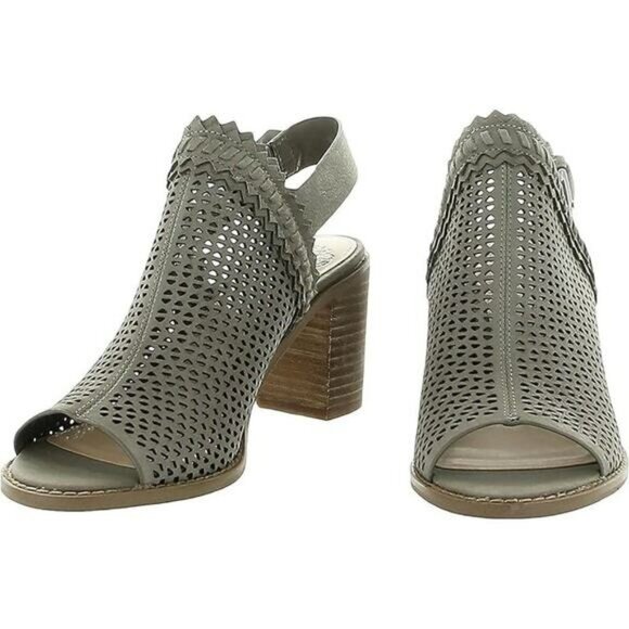 Vince Camuto Tricinda Heeled Sandal Size 7.5, Gray Taupe Slingback - Picture 1 of 16
